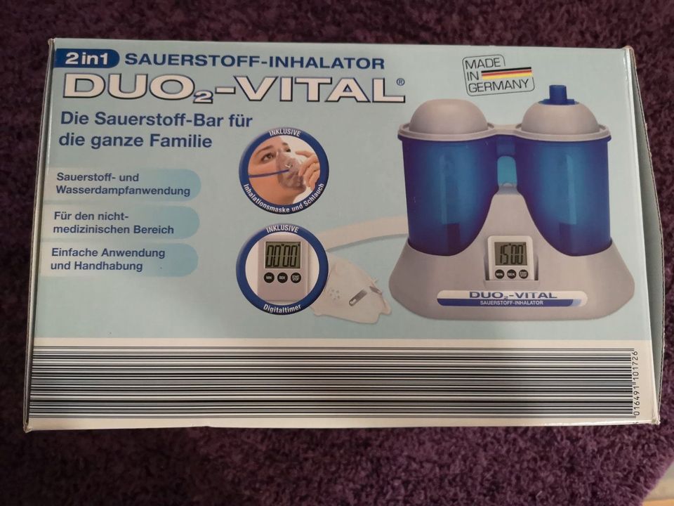 Neu-Sauerstoff - Inhalator ,  Duo 2in1 in Karlsruhe