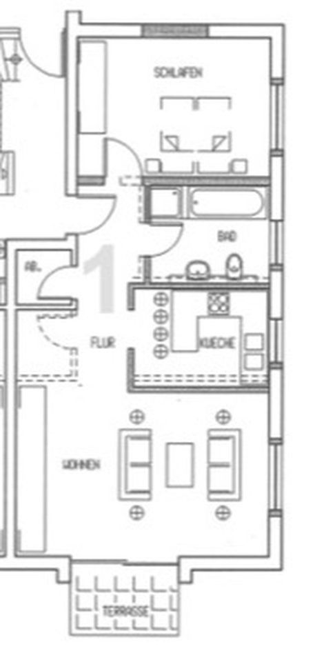 2 Zimmerwohnung mit Terrasse und Aussenstellplatz zu verkaufen! in Dresden