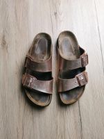 Birkenstock Arizona Gr. 39 Damen Metallic schmal Baden-Württemberg - Neudenau  Vorschau