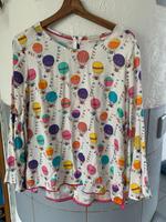 Bluse mit Trompetenärmel, origineller Stoff, Milano, Gr. 38 Hessen - Willingshausen Vorschau