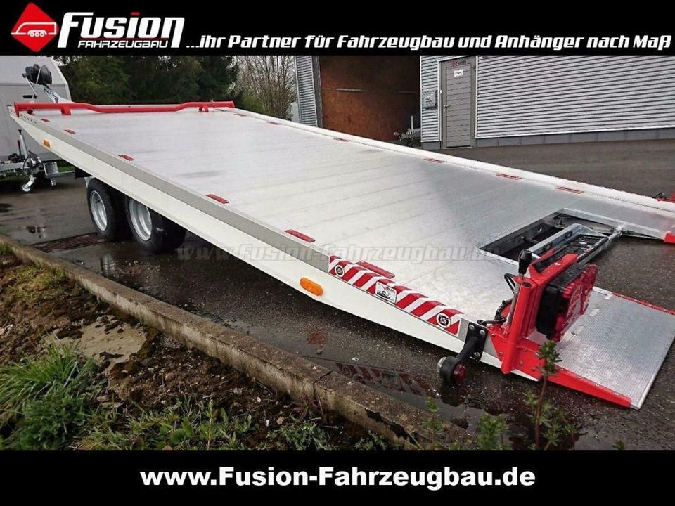 Aluminium Autotransport-Anhänger, kippbar, 500 x 209cm, 2700kg in Isny im Allgäu