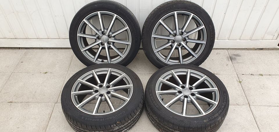 Alufelgen Audi A6 mit Sommerreifen 255/45R19 Continental in Fellbach