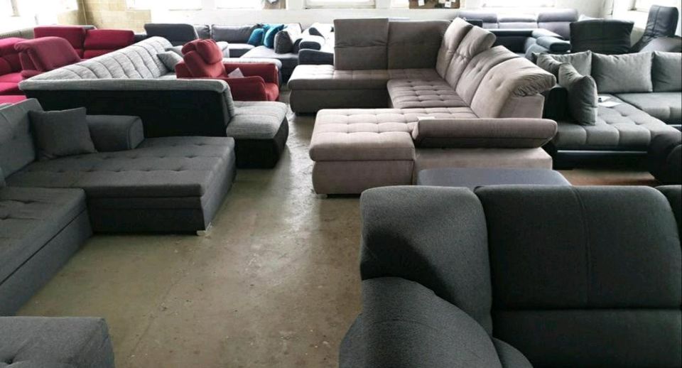 Lagerverkauf sofa Hocker ecksofa Couch wohnlandschaft Polsterecke in Siegen