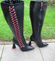 Seltene Kniehoch La Moda Punk High heels Stiefel mit schönem Desi Bayern - Gersthofen Vorschau