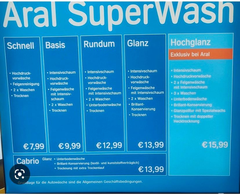 2 x Hoch Glanz Karten Aral Tankstelle würselen in Eschweiler