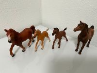 4 Schleich Tiere 2 Pferde 2 Fohlen braun - nur zusammen Bayern - Fürstenfeldbruck Vorschau