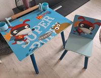 Maltisch - Spieltisch mit Stuhl, Papierrollenhalter, Stiftehalter Nordrhein-Westfalen - Meschede Vorschau