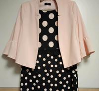 Damen  Etui-Kleid mit Polkadots und  Blazer  Rosé Brandenburg - Panketal Vorschau