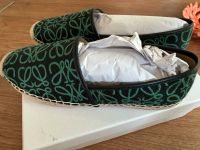 Espadrilles Leder/Stoff Muster gr 40 Neu grün schwarz Ballerina Duisburg - Homberg/Ruhrort/Baerl Vorschau