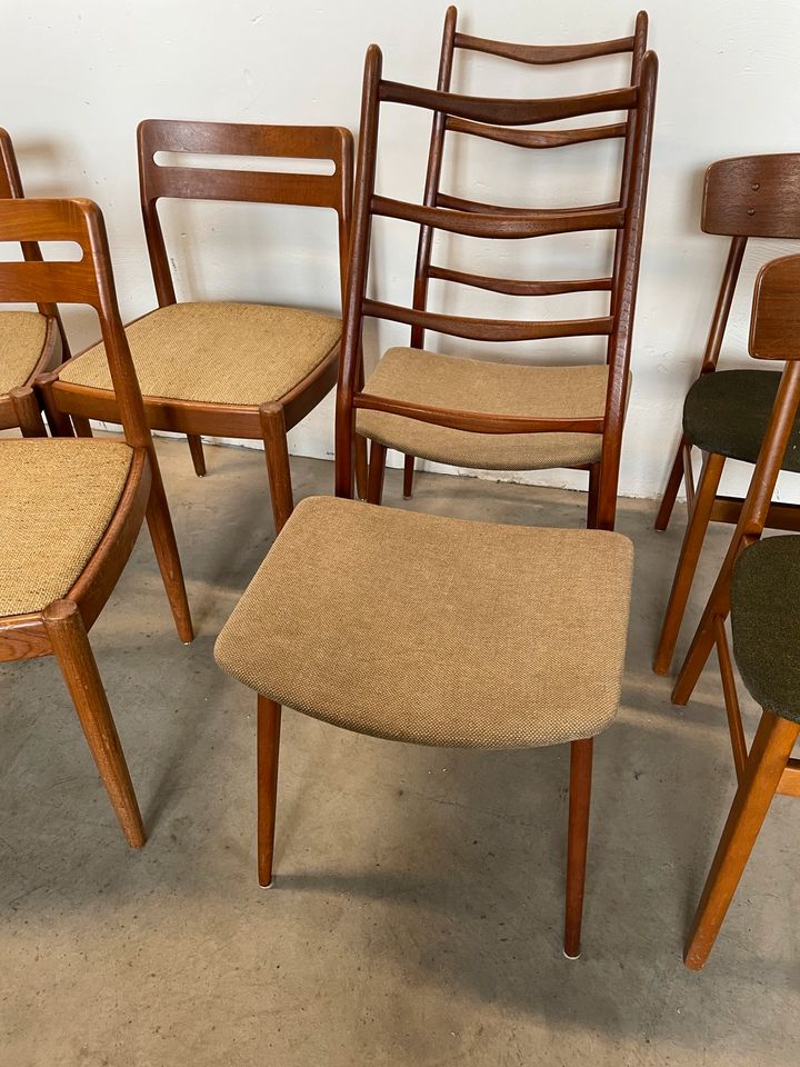 Mid Century Teak Esszimmer Stühle Dänemark Teakholz Stuhl 60-70er in Bonn