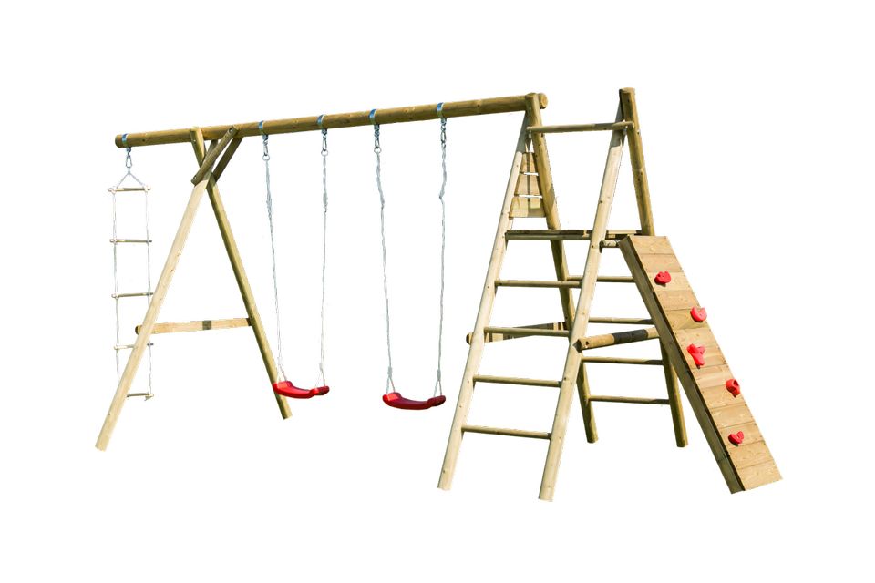 Kinderspielanlage Brenda 195 x510cm Gartenhaus Geräteschuppen Holzhaus