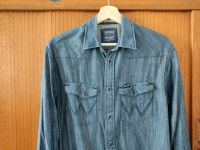 Wrangler Jeans Hemd Denim Western Shirt Rockabilly Gr S/M Brandenburg - Zehdenick Vorschau