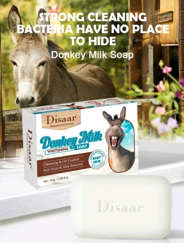 Eselsmilch Gesichtsreinigungsseife Donkey Milk Soap 100 g Premium in Berlin