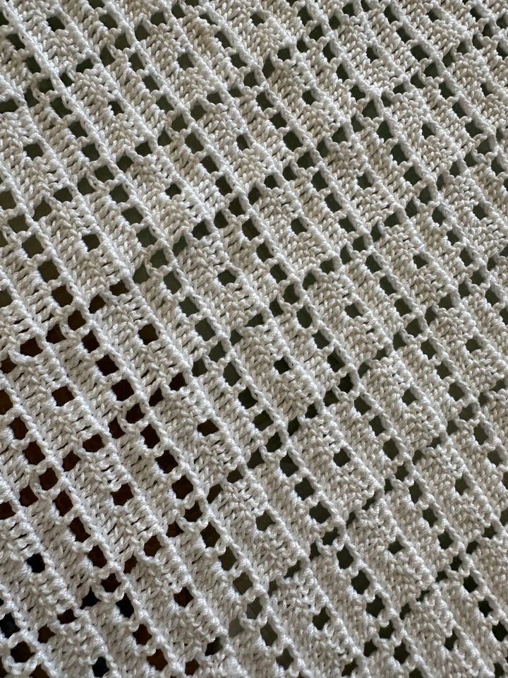 Decke, Tisch Decke Weiß, Strick häkeln Handmade in Hamm