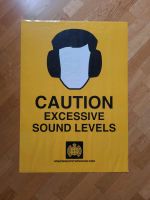 Poster 'Caution Excessive Sound Levels' 86x61 cm Hessen - Kassel Vorschau