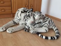 Plüschtier, Tiger weiß XXL, Mama mit Tigerjungem Bayern - Augsburg Vorschau