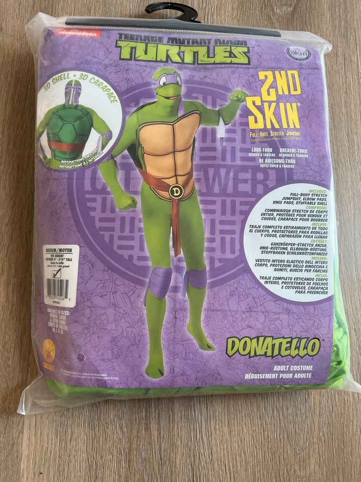 Kostüm Erwachsen Ninja Turtles Donatello Stretchanzug Gr. M TOP in Herdecke