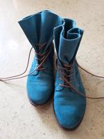 Stiefelette Wildleder Echtleder. Blau. Größe 39. Bayern - Painten Vorschau