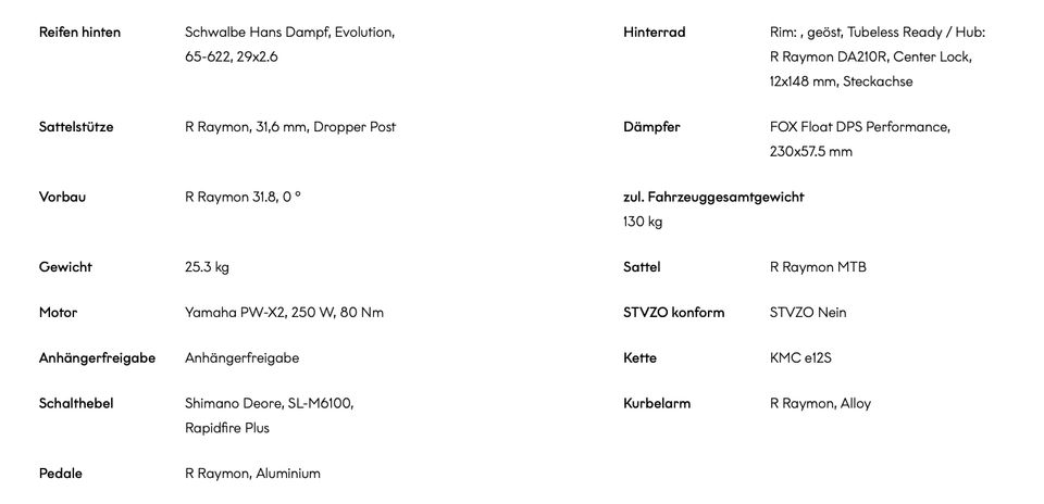 29 Zoll Raymon FullRay E-Nine 9.0, E-Fully, E-MTB Fullsuspension, 630 Wh, Pedelec B-Ware in Crailsheim