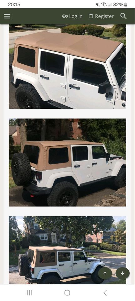 Soft Top Jeep wrangler jku in Biblis