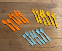 Ikea Kinder Besteck Plastik orange/blau/gelb Gabel Messer Löffel Niedersachsen - Drage Vorschau