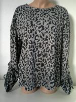 Promod Gr.L Damen Strickpullover Pullover Leo Print grau schwarz Sachsen - Groitzsch Vorschau