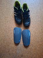 Hallenfußballschuhe Adidas Gr. 40 + Jako Schienbeinschoner neu Niedersachsen - Beesten Vorschau