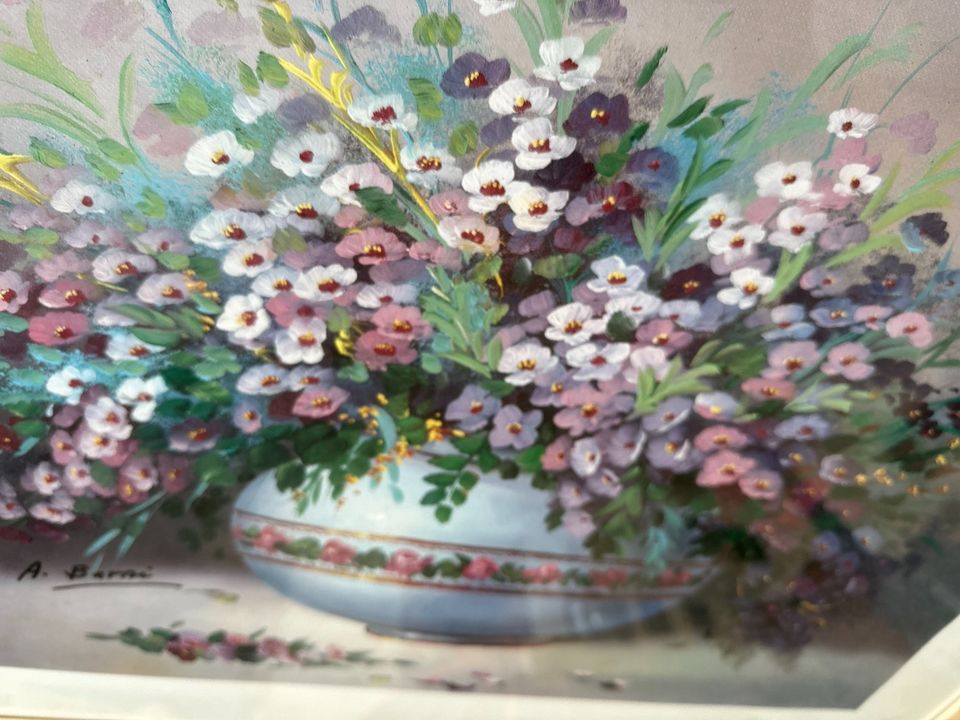 Barni Blumen Vase Bild mit gratis schönem Rahmen  Dekoration in Hagen