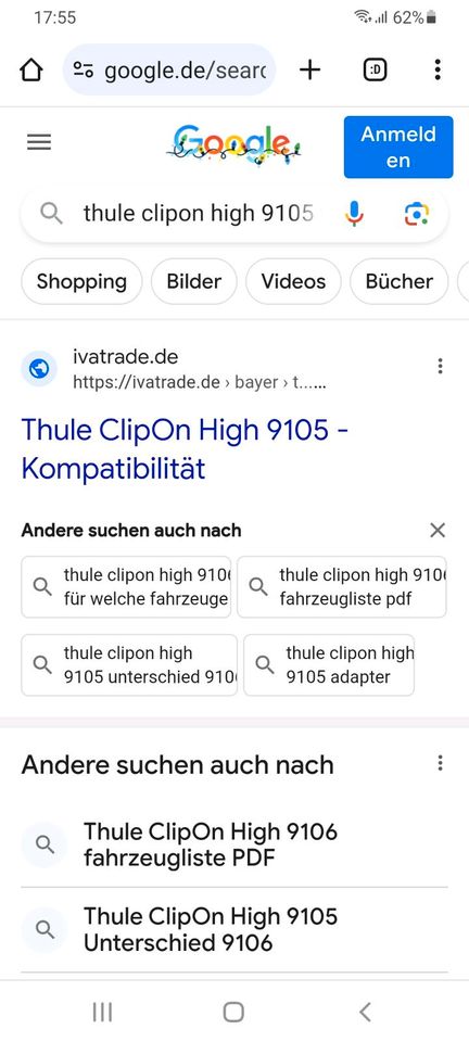 Thule Fahrrad Heckträger ClipOn High 9105 gebraucht in Melsungen