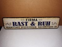 Firma Rast & Ruh  Blechschild - Straßenschild 46 x 10 cm Brandenburg - Elsterwerda Vorschau