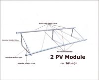 Solar PV Aufständerung quer Montage 2 PV Module inkl. Versand Sachsen - Oberschöna Vorschau
