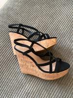 Kork Plateau Sandalen High Heels Wedges Keilabsatz Gr.38 NEU Nordrhein-Westfalen - Neuss Vorschau