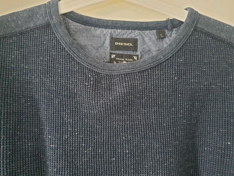Männerbekleidung: Pullover v. Diesel, Blau, L in Enger