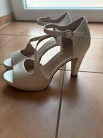 Spangenpumps/Hochzeit  beige Gr. 40 Sachsen - Grimma Vorschau