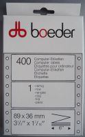 400 Computer Etiketten mit Lochrand Fa. Boeder neu OVP Sachsen - Radebeul Vorschau