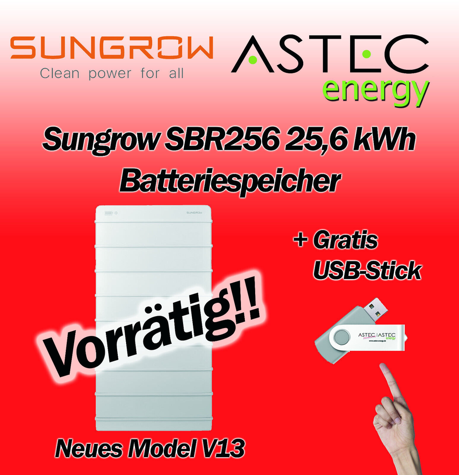Sungrow Batteriespeicher 9,6 - 22,4kWh Batterie SBR096 - 224 V13 in Overath