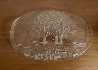 Servierplatte aus Glas mit Baummotiv Niedersachsen - Garrel Vorschau