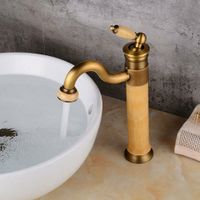 Retro Marmor Wasserhahn im Antik Look 32cm Badezimmer Armatur Sachsen - Zschopau Vorschau