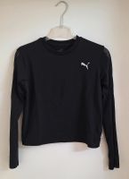 Crop Top Shirt Longsleeve Langarm Mesh Stretch Schwarz S 36 Puma Sachsen-Anhalt - Zeitz Vorschau