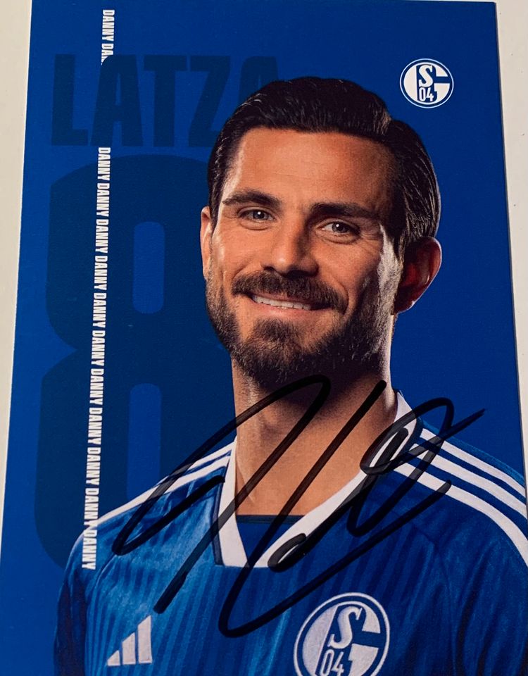 FC Schalke 04 S04 Autogrammkarte Danny Latza Handsigniert in Berlin