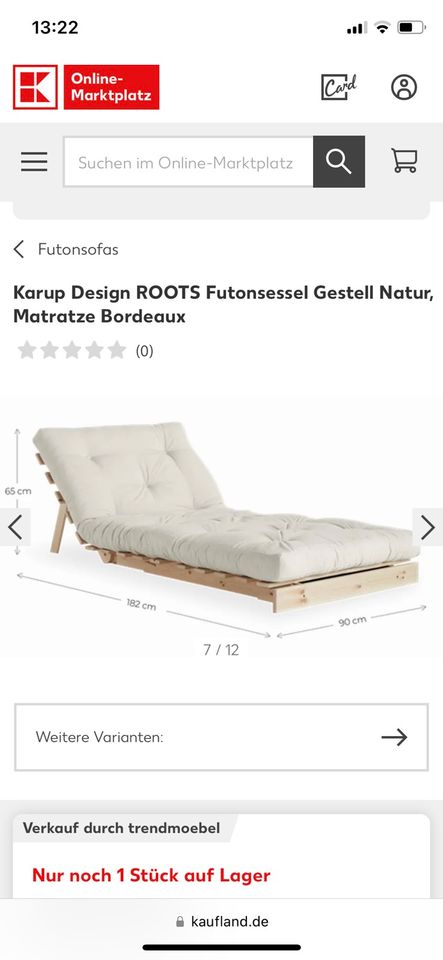 Schlafsofa Roots Karup, 90cm in Löbau