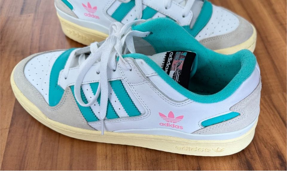 Adidas Forum Low CL HQ6875 Weiß mint 44 2/3 sneaker Schuhe in Dresden