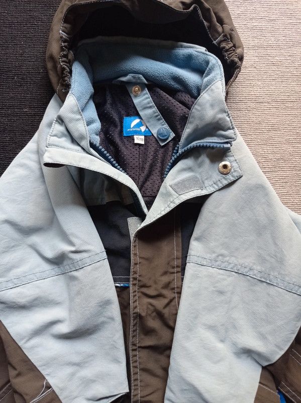 Blau/braune 3in1 Jacke von Finkid 90/100 in Bad Dürkheim