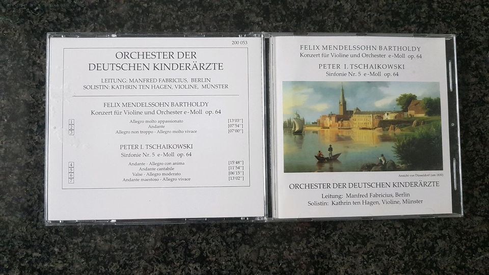 Neue Klassik CD's  des Orchesters der.dt.Kinderärzte in Blieskastel