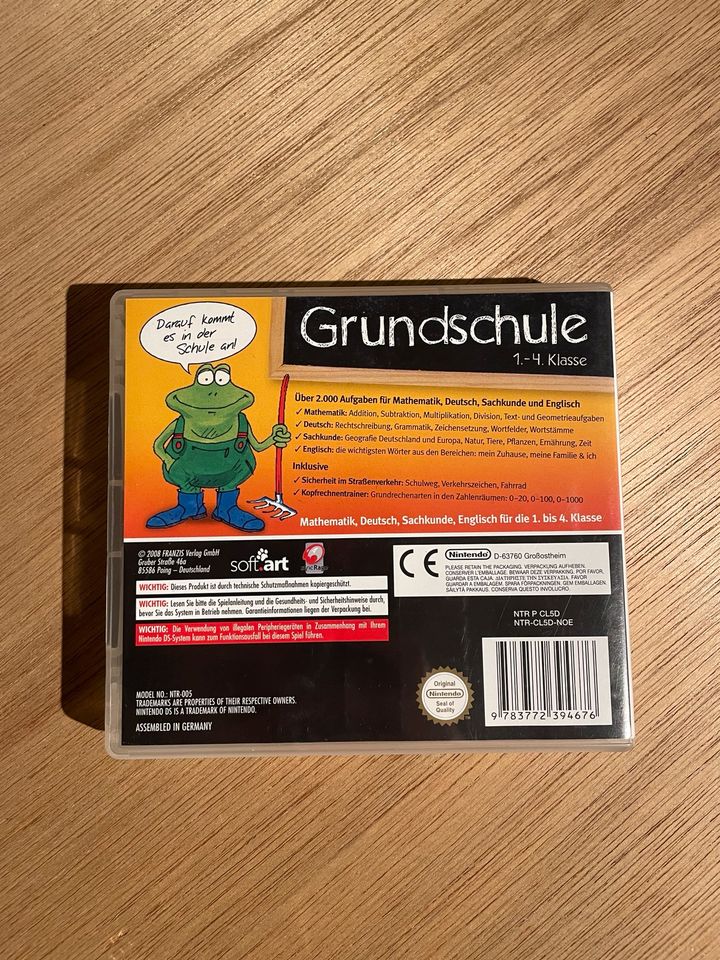 Nintendo DS Spiel Grundschule 1.-4. Klasse in Neufeld