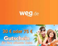 75 € bzw. 30 € Weg.de Reisegutschein Code Niedersachsen - Göttingen Vorschau