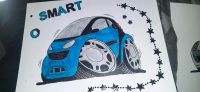 Verschiedene Bilder von Autos Smart `s auf Malkarton 40x30 cm Baden-Württemberg - Unterensingen Vorschau