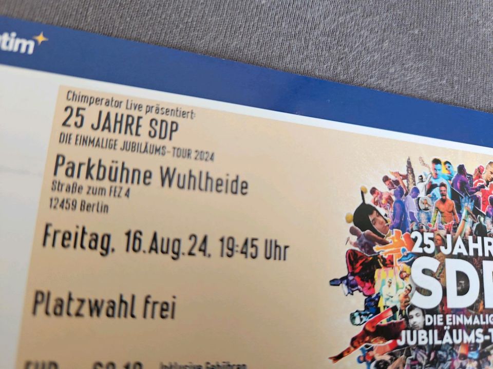 2x SDP Konzert Karten   16.08.24 Berlin in Wittstock/Dosse