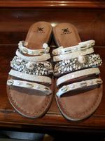 Sandalen Pantoletten neu 38 Leder Hessen - Kelsterbach Vorschau