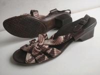 Damen Schuhe Sandaletten ARA Gr 40 UK 6,5 braun Muster Leder Duisburg - Rheinhausen Vorschau